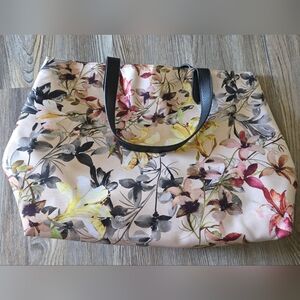 NWOT Floral Tote Bag